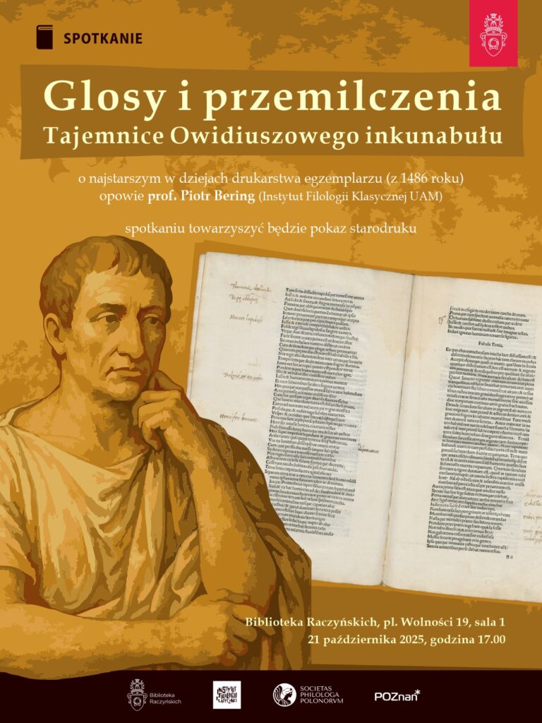 Plakat informujący o spotkaniu